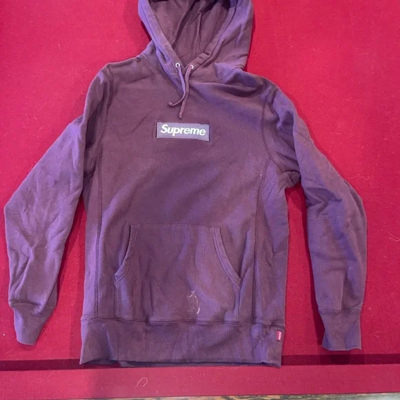 Supreme Red Sweatshirt Hoodie Casual Fit